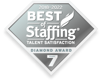 Best of Staffing Talent Diamond Award Logo for 7 years