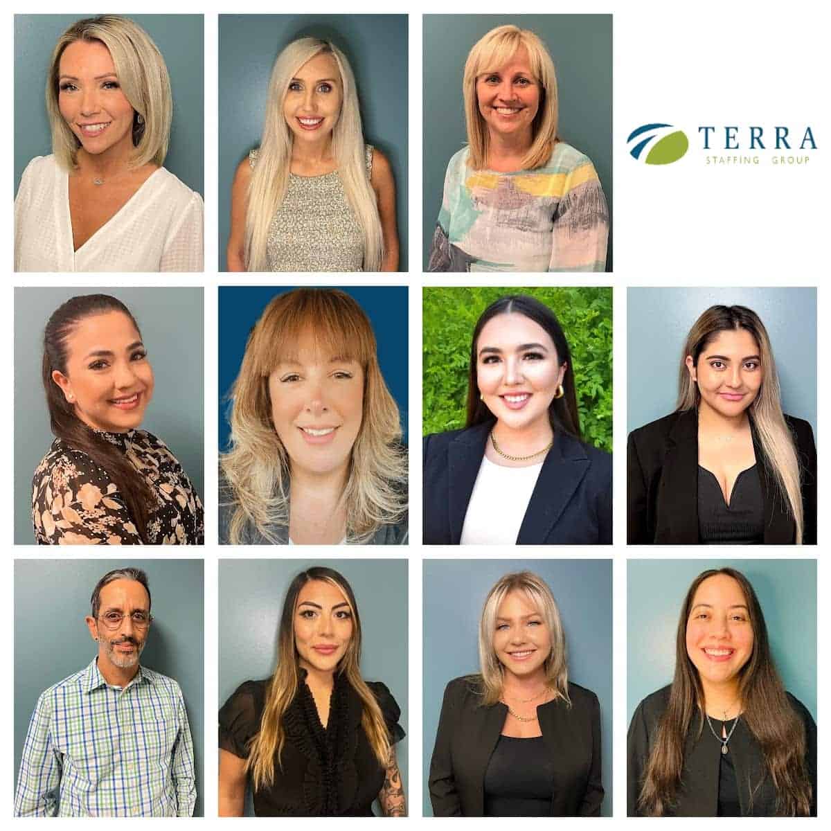 Collage of Terra Staffing Team In Scottsdale.